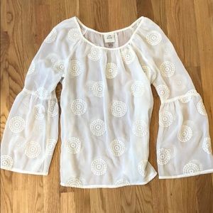 Anthropology White Blouse